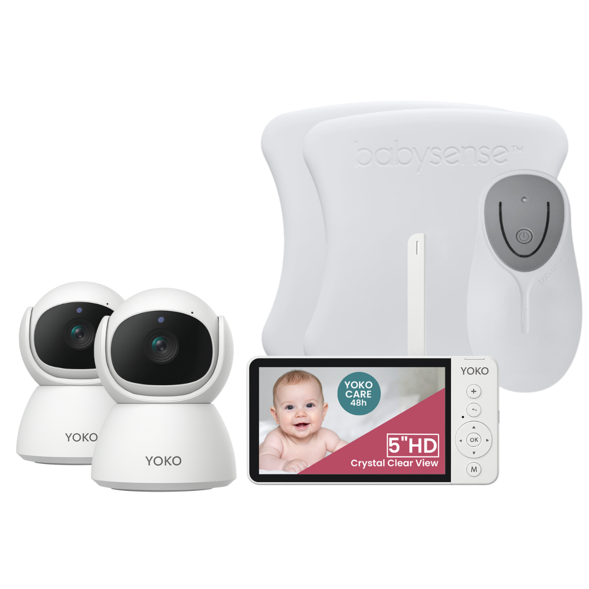 YOKO DREAM Strażnik oddechu:  Elektroniczna niania YOKO X5™DUO + Monitor oddechu Babysense 8 nowej generacji (Wyrób medyczny) ML_22