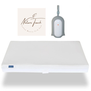 Babysense AIR Orginals - Materac z 100% oddychającym pokrowcem i prześcieradłem muślinowym + Usypiacz Natulino