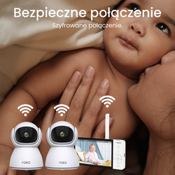 Elektroniczna niania YOKO X5™DUO + Monitor oddechu Babysense 8 nowej generacji (Wyrób medyczny)