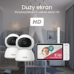 YOKO DREAM Strażnik oddechu: Elektroniczna niania YOKO X5™DUO + Monitor oddechu Babysense 8 nowej generacji (Wyrób medyczny)
