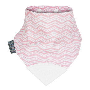 Muślinowy śliniaczek z gryzaczkiem Rosy Days Muslin