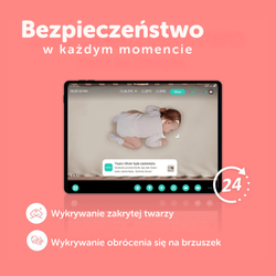 Inteligentna niania CuboAi 3 Stand Set + Monitor Oddechu Snuza Hero MD (wyrób medyczny)