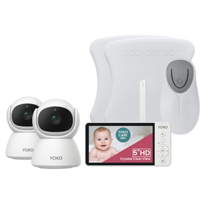 Elektroniczna niania YOKO X5™DUO + Monitor oddechu Babysense 8 nowej generacji (Wyrób medyczny).
