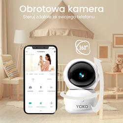 Niania YOKO X5 CONNECT 2w1 z dużym 5" ekranem HD i nianią Wi-Fi na telefon