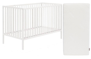 Łóżeczko dla niemowląt Natulino DreamNest 120 x60 z materacem DREAM Coco (pianka - kokos)