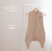 Śpiworek do spania z nogawkami | NATULINO® NATURALS LITTLE WALKERS | beżowy | 24-27°C | 1-warstwowy