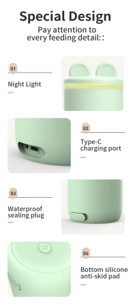 MOMWILIKE Milk Warmer - przenośny podgrzewacz do mleka sterowany aplikacją.