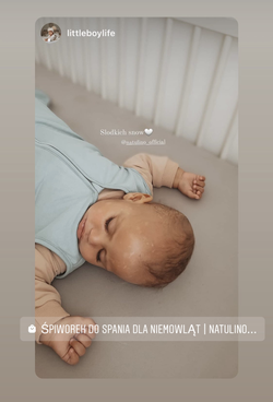 Śpiworek do spania dla niemowląt | NATULINO® NATURALS | seledynowy |24-27°C | 1-warstwowy