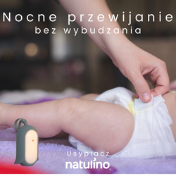 Usypiacz NATULINO z nocną lampką i czujnikiem płaczu 3w1  