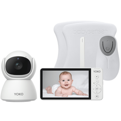 YOKO DREAM Strażnik oddechu: Niania YOKO X5 + Monitor oddechu Babysense 8 nowej generacji (Wyrób medyczny)