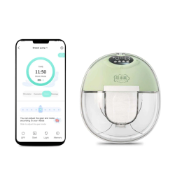 MOMWILIKE - Milk Warmer przenośny podgrzewacz do mleka sterowany aplikacją + inteligentny, bezprzewodowy laktator z aplikacją na telefon