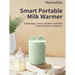 MOMWILIKE - Milk Warmer przenośny podgrzewacz do mleka sterowany aplikacją + inteligentny, bezprzewodowy laktator z aplikacją na telefon