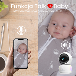Niania YOKO X5 CONNECT 2w1 z dużym 5" ekranem HD i nianią Wi-Fi na telefon