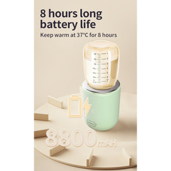 MOMWILIKE Milk Warmer - przenośny podgrzewacz do mleka sterowany aplikacją.