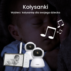 YOKO DREAM Strażnik oddechu: Elektroniczna niania YOKO X5™DUO + Monitor oddechu Babysense 8 nowej generacji (Wyrób medyczny)