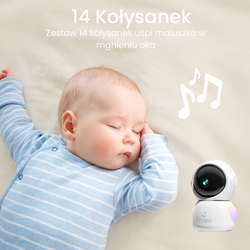 Niania YOKO X5 CONNECT 2w1 z dużym 5" ekranem HD i nianią Wi-Fi na telefon