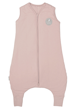 Śpiworek do spania z nogawkami | NATULINO® NATURALS LITTLE WALKERS | pudrowy róż | 21-24°C | 2-warstwowy, nieocieplony