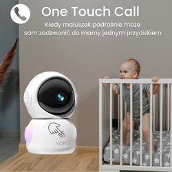 Niania YOKO X5 CONNECT 2w1 z dużym 5" ekranem HD i nianią Wi-Fi na telefon