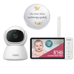Elektroniczna niania YOKO® X5 z dużym 5" ekranem HD   ⭐⭐⭐⭐⭐ Polecane przez mamy