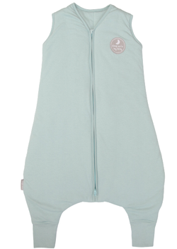 Śpiworek do spania z nogawkami | NATULINO® NATURALS LITTLE WALKERS | seledynowy | 21-24°C | 2-warstwowy, nieocieplony