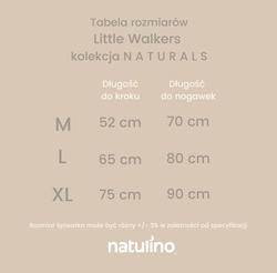 Śpiworek do spania z nogawkami | NATULINO® NATURALS LITTLE WALKERS | pudrowy róż |24-27°C | 1-warstwowy