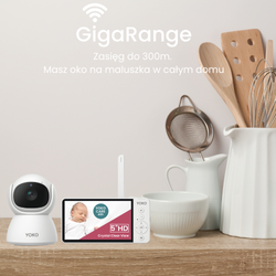 YOKO DREAM Strażnik oddechu: Niania YOKO X5 + Monitor oddechu Babysense 8 nowej generacji (Wyrób medyczny)