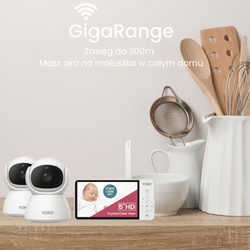 YOKO DREAM Strażnik oddechu: Elektroniczna niania YOKO X5™DUO + Monitor oddechu Babysense 8 nowej generacji (Wyrób medyczny)