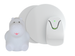 Monitor oddechu BABYSENSE 7 (Wyrób medyczny) + Hipcio MIA by Natulino Innovations | Lampka nocna LED dla dziecka