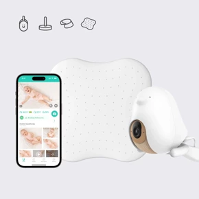 Inteligentna niania CuboAi  z czujnikiem ruchu SLEEP SENSOR PAD